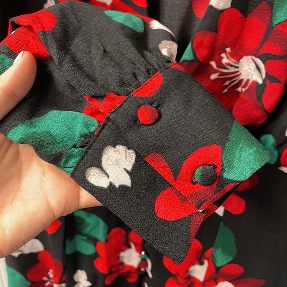 Urban Outfitters Michelle Plunging Long Sleeve Mini Dress NWT - Picture 5 of 7